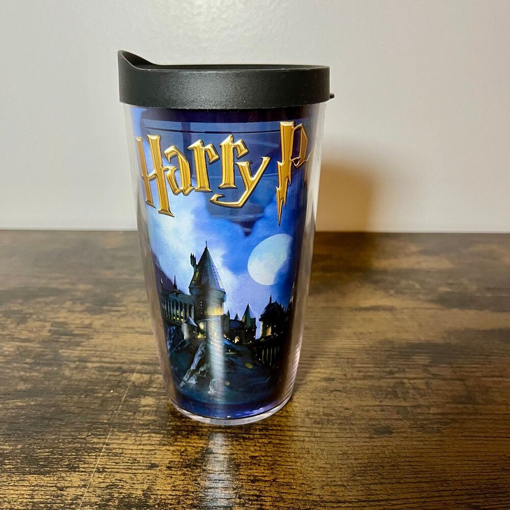 Harry Potter Tervis Tumbler Hogwarts Castle Travel Mug 16oz Cup w/ Black Lid